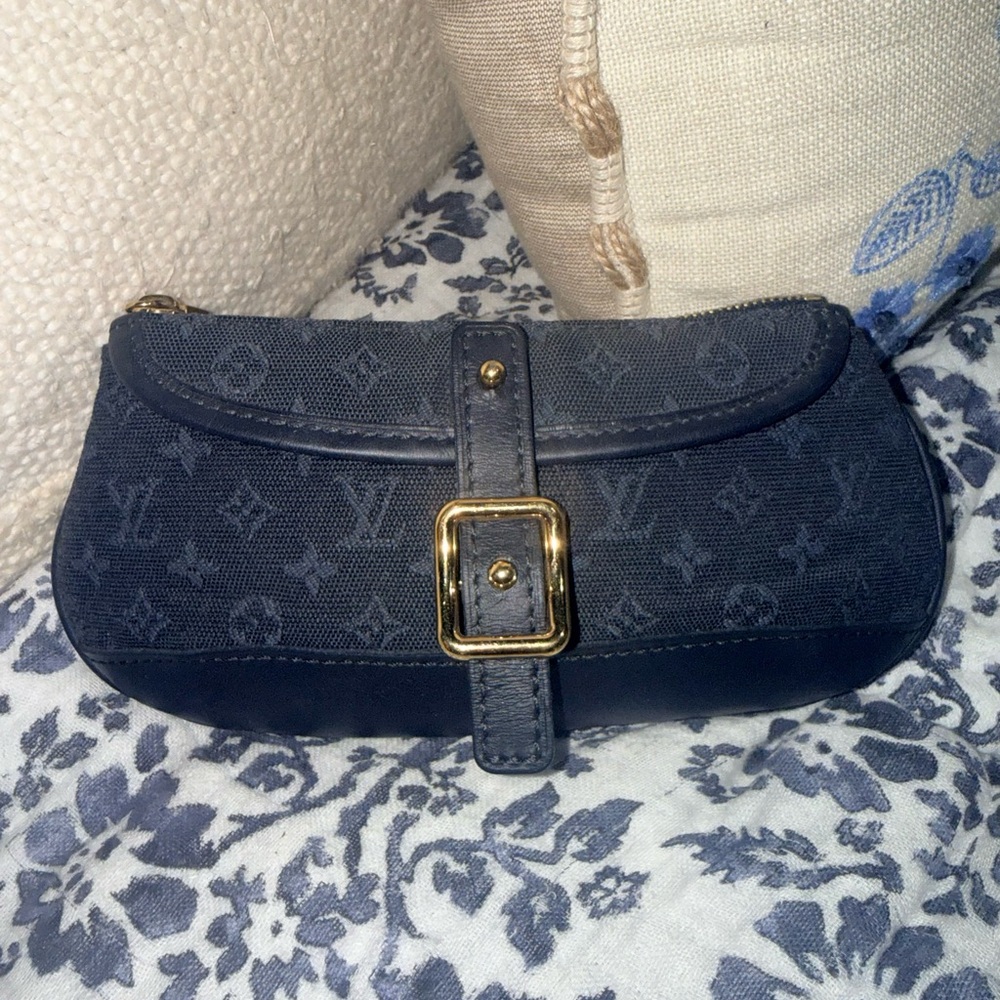 Authentic Louis Vuitton Mini Lin Anne Sophie Clutch